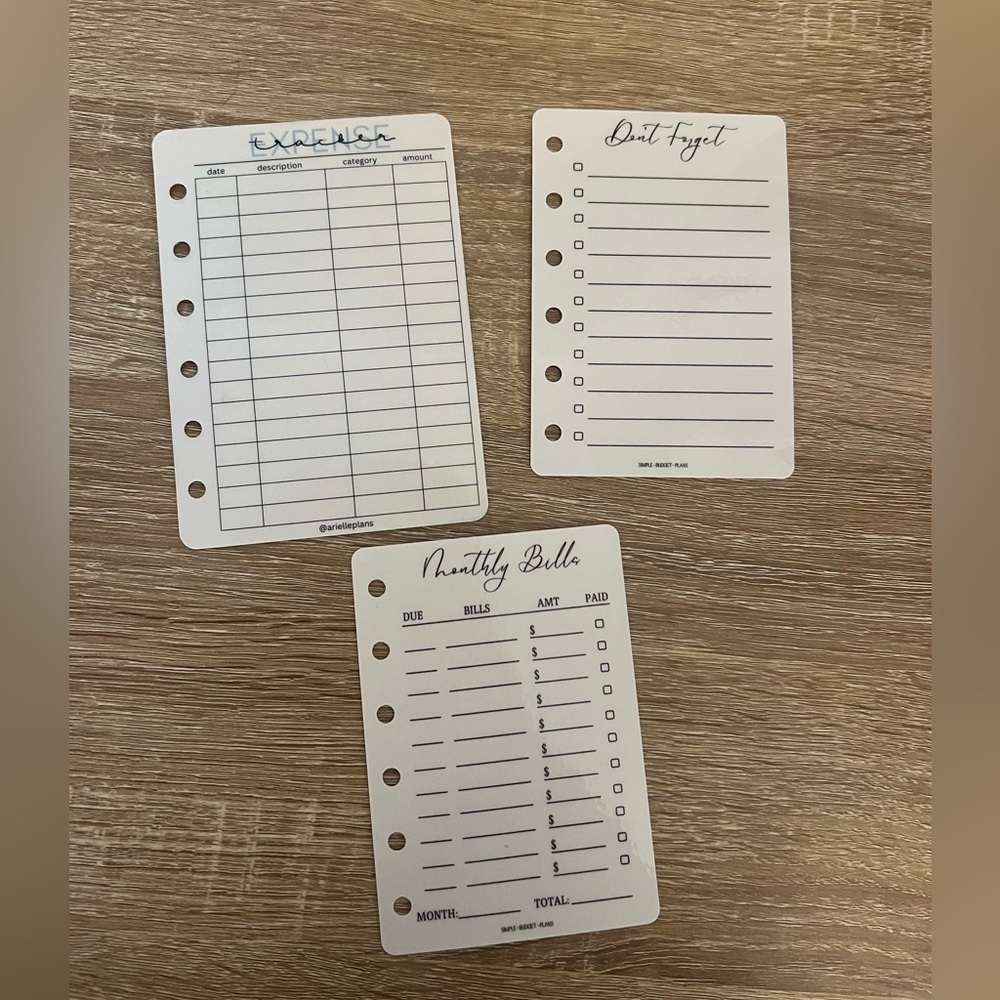 Cash stuffing laminated dashboards